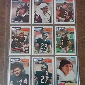 Vintage Chicago Bears Collector's Cards (Bulk Lot